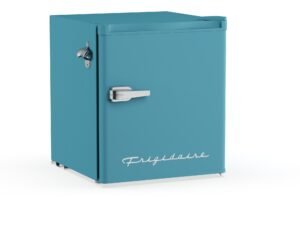 Frigidaire, 1.6 Cu. ft. Retro Dry Erase Compact Refrigerator with Side Bottle Opener, (EFR177), Blue