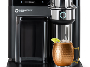 Drinkworks Home Bar by Keurig, Single Serve, Pod-Based Premium Cocktail, Spritzer & Brews maker, Black, Pods Sold Separately