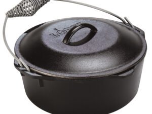Lodge 7 Quart Cast Iron Dutch Oven with Iron Cover L10DO3