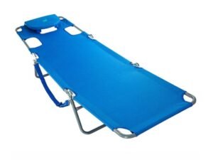 Ostrich Folding Chaise Lounge, Blue