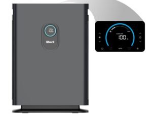Shark Air Purifier 4 with Anti-Allergen Multi-Filter, quiet, removes allergens, pollutants, mold, odors, and smoke, Smart sensing, HE400