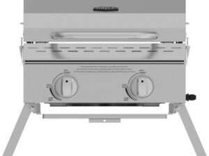 Expert Grill 2 Burner Tabletop Propane Gas Grill in Stainless Steel