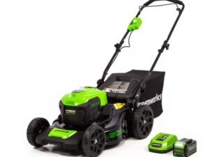 Greenworks 40V 20-inch Brushless Walk-Behind Push Lawn Mower W/4.0 Ah Battery and Quick Charger, 2516302
