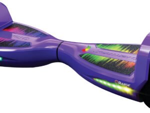 Razor Black Label Hovertrax with LED Lights, UL2272 Certified Self-Balancing Hoverboard Scooter, Customizable Grip Tape and Speeds up to 9 mph