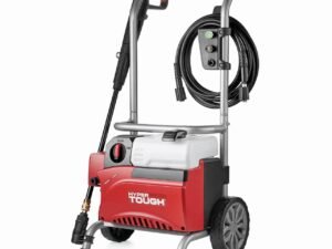 Hyper Tough Electric Pressure Washer 1800PSI Ideal for Car Wash Rugged Steel Fram, Red Black