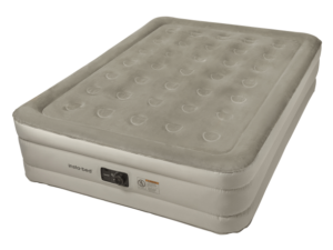 Insta-Bed 18" Air Mattress with Internal AC Pump & Neverflat Fabric Plush Top- Queen