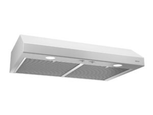 Broan Glacier 30-Inch Convertible Under-Cabinet Range Hood, White
