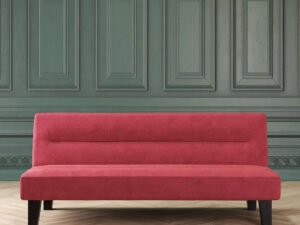DHP Kebo Futon with Microfiber Cover, Red