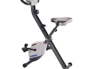Stamina Cardio Exercise Bike with Heart Rate Sensors and Extra Wide Padded Seat, Folding Design for Storage - Exercise Bike