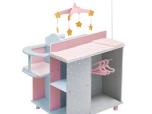 Olivia's Little World - Polka Dots Princess Baby Doll Changing Station - Grey