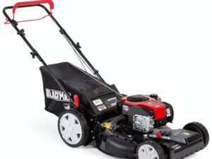 Black Max 22-inch 150cc Self Propelled Gas Mower with High Rear Wheels
