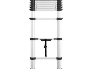 Cosco 8.5 Ft SmartClose Aluminum Telescoping Ladder with Tray Cap and Type 1A 300-Pound Capacity, 12 Ft Max Reach