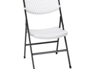 Cosco Mesh Resin Folding Chair (4-Pack), White