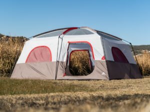 Ozark Trail 14-Person Cabin Tent, 2 Rooms, Red