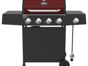 Expert Grill 4 Burner with Side Burner Propane Gas Grill in Red