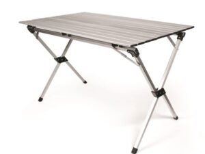 Camco 51892 Fold-Away Aluminum Roll-Up Table with Carrying Bag