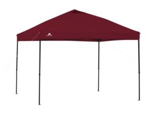 Ozark Trail 10' x 10' Red Instant Outdoor Canopy with UV Protection Material