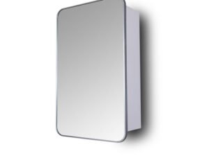 Better Homes & Gardens Satin Nickel Aluminum Frame Wall Mount Mirror Medicine Cabinet