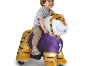 6 Volt Collegiate Plush Ride-On with Team Bus Included! Pick Your Team- Alabama, Arkansas, Auburn, Georgia, LSU
