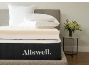 Memory Foam Mattress Topper, Queen, 4 inch, Infused with Copper Gel, Allswell