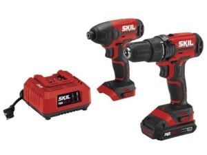 SKIL Power Core 20 20V Drill Driver & Impact Driver Kit with 2.0Ah Lithium Battery & Charger, CB739001