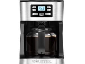 GOURMIA 12-Cup Programmable Grind & Brew Coffee Maker, Black