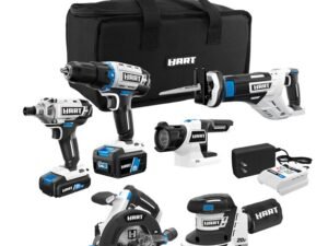 HART 20-Volt Cordless 6-Tool Combo Kit (1) 4.0Ah & (1) 1.5Ah Lithium-Ion Batteries, Charger and Storage Bag