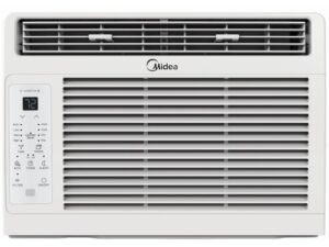 Midea 6,000 BTU 115V Window Air Conditioner with ComfortSense Remote, White, MAW06R1WWT