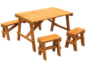 KidKraft Outdoor Picnic Table Set - Amber