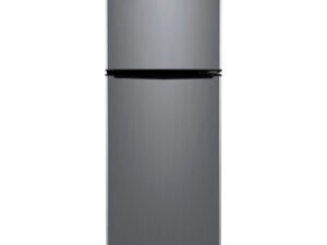 Galanz 4.6. Cu ft Two Door Mini Fridge with Freezer, Stainless Steel Look