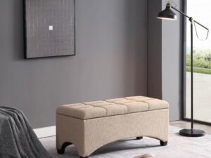 Better Homes and Gardens Pintucked Storage Bench, Multiple Finishes