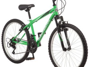 Roadmaster Granite Peak Mountain Bike, 24-inch wheels, Boys style, Green