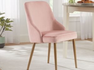 Better Homes & Gardens Reed Faux Velvet Dining Chair, Multiple Colors