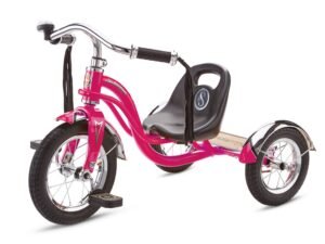Schwinn Roadster Retro-Style Tricycle, 12-inch front wheel, ages 2 - 4, hot pink