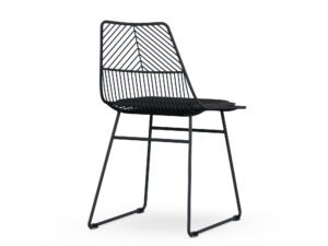 MoDRN Metal Dining Chair, Set of 2, Multiple Colors