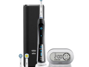 Oral-B 7000 SmartSeries Electric Toothbrush, 3 Brush Heads, Powered by Braun, Black