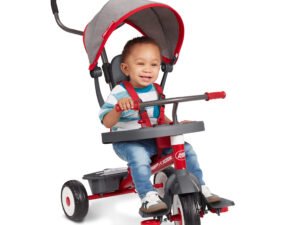 Radio Flyer, 4-in-1 Stroll 'n Trike with Activity Tray, Red & Gray