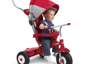 Radio Flyer, All-Terrain 4-in-1 Stroll 'N Trike, Air Tires, Red