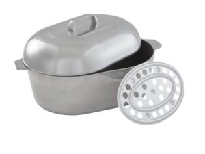 IMUSA Cajun Oval Aluminum Roaster 18”