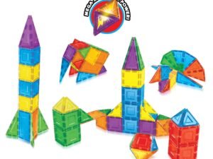 Magrific 100 Piece Multi-color Magnetic Tiles Set