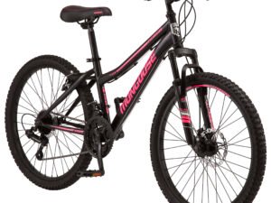 Mongoose Excursion Mountain Bike, 24-inch wheel, 21 speeds, black