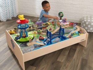PAW Patrol Adventure Bay Wooden Play Table By KidKraft with 73 accessories included