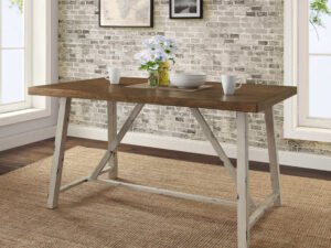 Better Homes and Gardens Collin Wood and Metal Dining Table