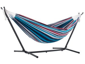 Vivere's Double Denim Hammock Combo with 9ft Stand