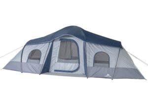 Ozark Trail 10 Person 3-Room Cabin Tent with 2 Side Entrances