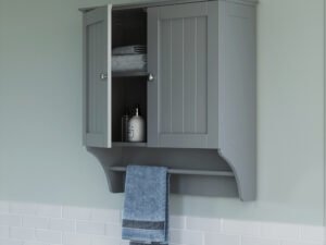 RiverRidge Ashland Collection - 2-Door Wall Cabinet - Gray