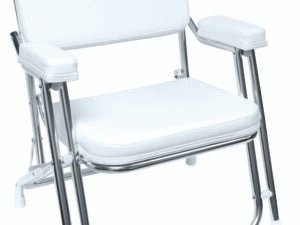 Wise 3316 Series Boaters Value Folding Deck Chair, White