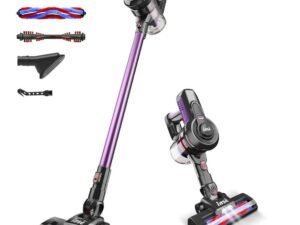 INSE Cordless Vacuum Cleaner,6 in 1 Powerful Stick Handdeld Vacuum with 2200mAh Rechargeable Battery,20Kpa Vacuum Cleaner,45min Runtime,Lightweight Cordless Stick Vacuum for Hard Floor Carpet Pet Hair