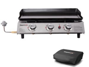 Royal Gourmet PD1302 3-Burner 26,400-BTU Portable Gas Grill Griddle