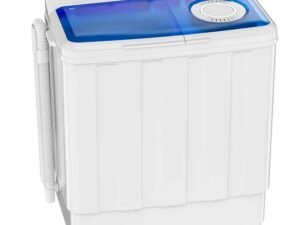 Auertech Portable Washing Machine 28lbs Twin Tub Compact Semi-automatic with Drain Pump Washer Spinner Combo